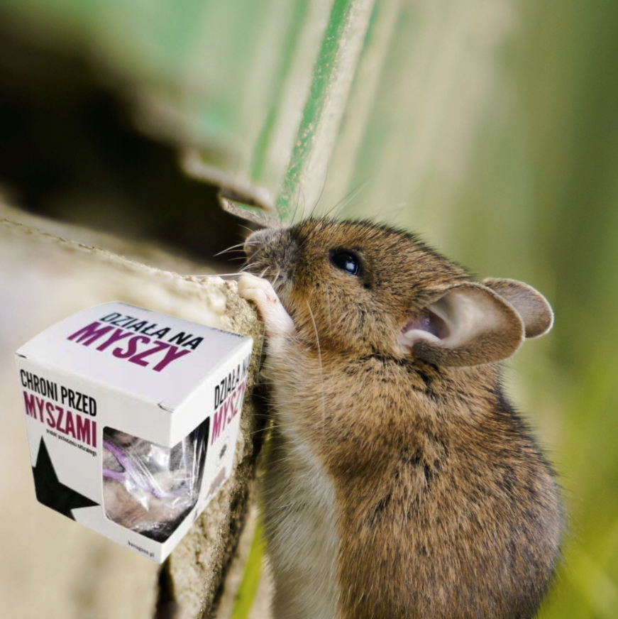 jedinečný pachový odpudzovač myší